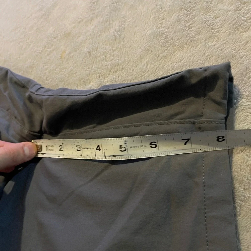 Ascend Shorts Men 32 Gray Hiking Nylon Stretch Outdoor Cargo Performance Fishing